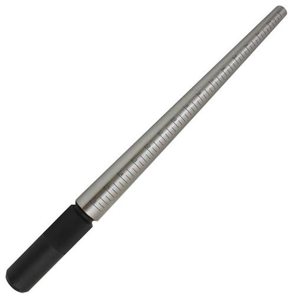 STEEL RING MANDREL, ungrooved, marked 1-15